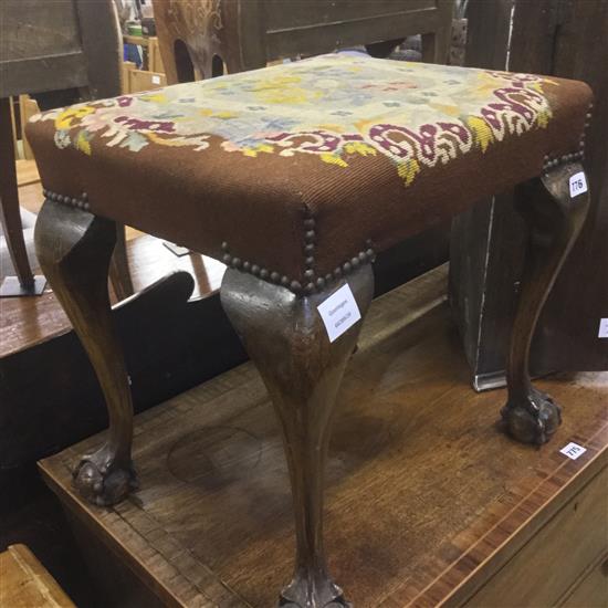 Tapestry topped stool